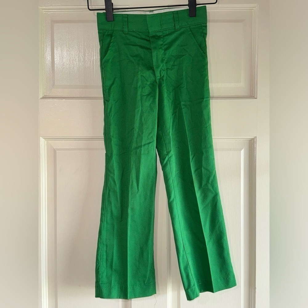 Vintage Tom Sawyer Press Guard made in the USA Boys Kelly Green Pants